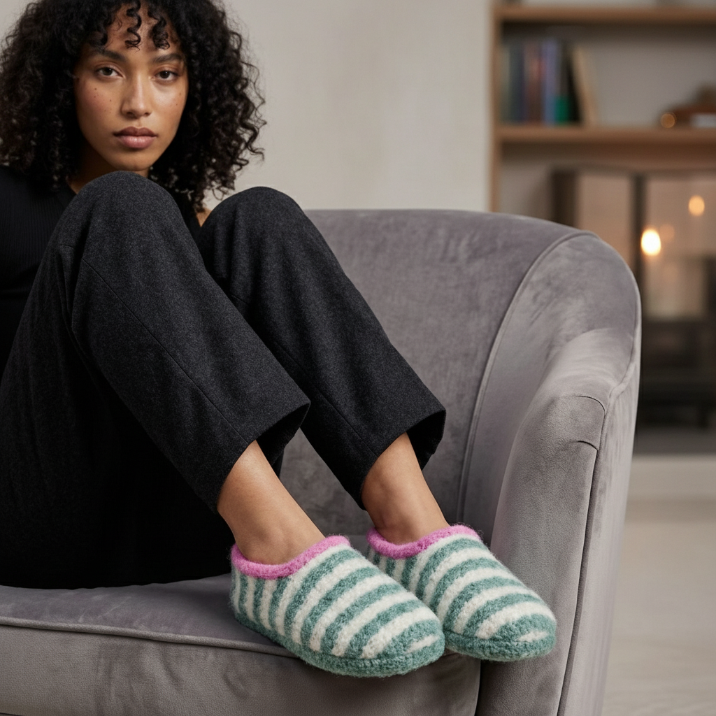 Strickmuster Sailor Slippers