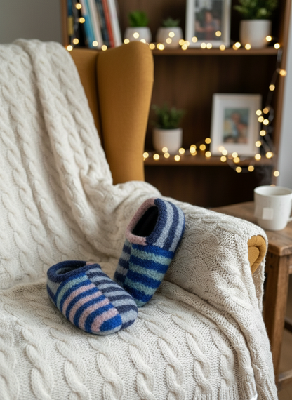 Strickmuster Sailor Slippers