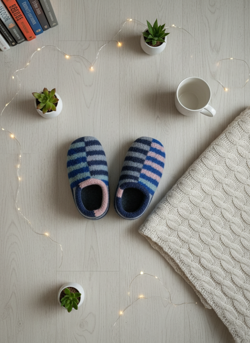 Strickmuster Sailor Slippers