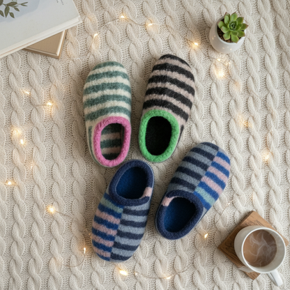 Strickmuster Sailor Slippers