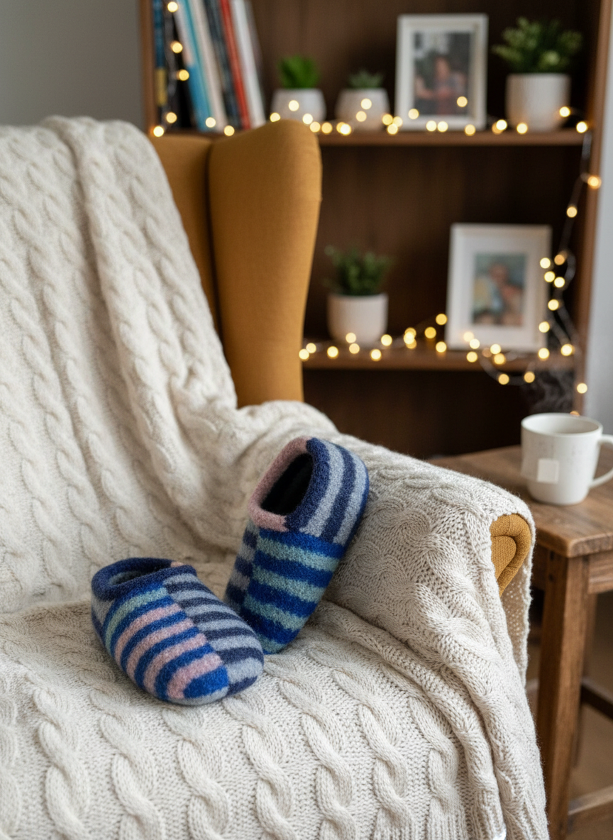 Strickmuster Sailor Slippers