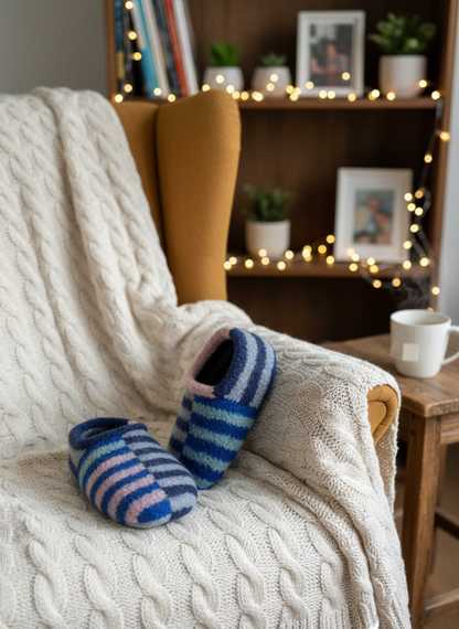 Strickmuster Sailor Slippers